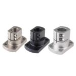 Brackets for Stands - Clamp Type, Square Flange | Industrial Support Base