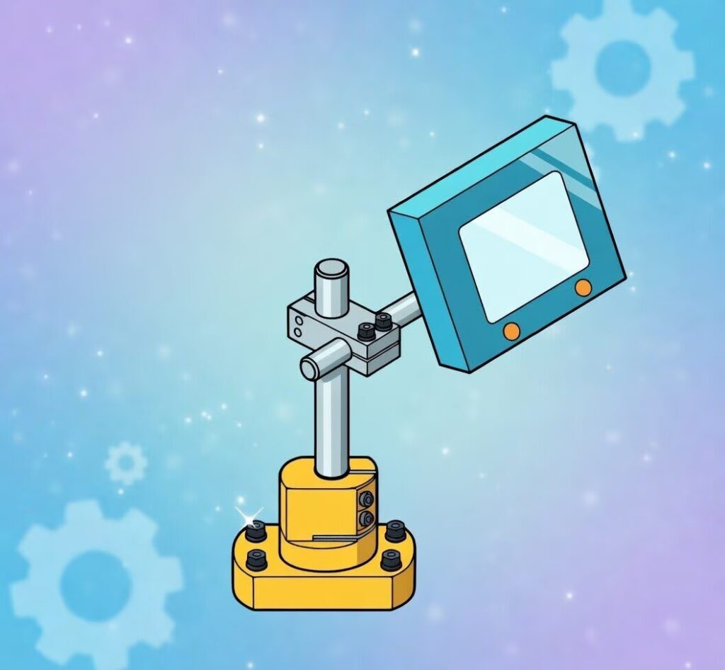 Brackets for Stands - Clamp Type, Square Flange | Industrial Support Base