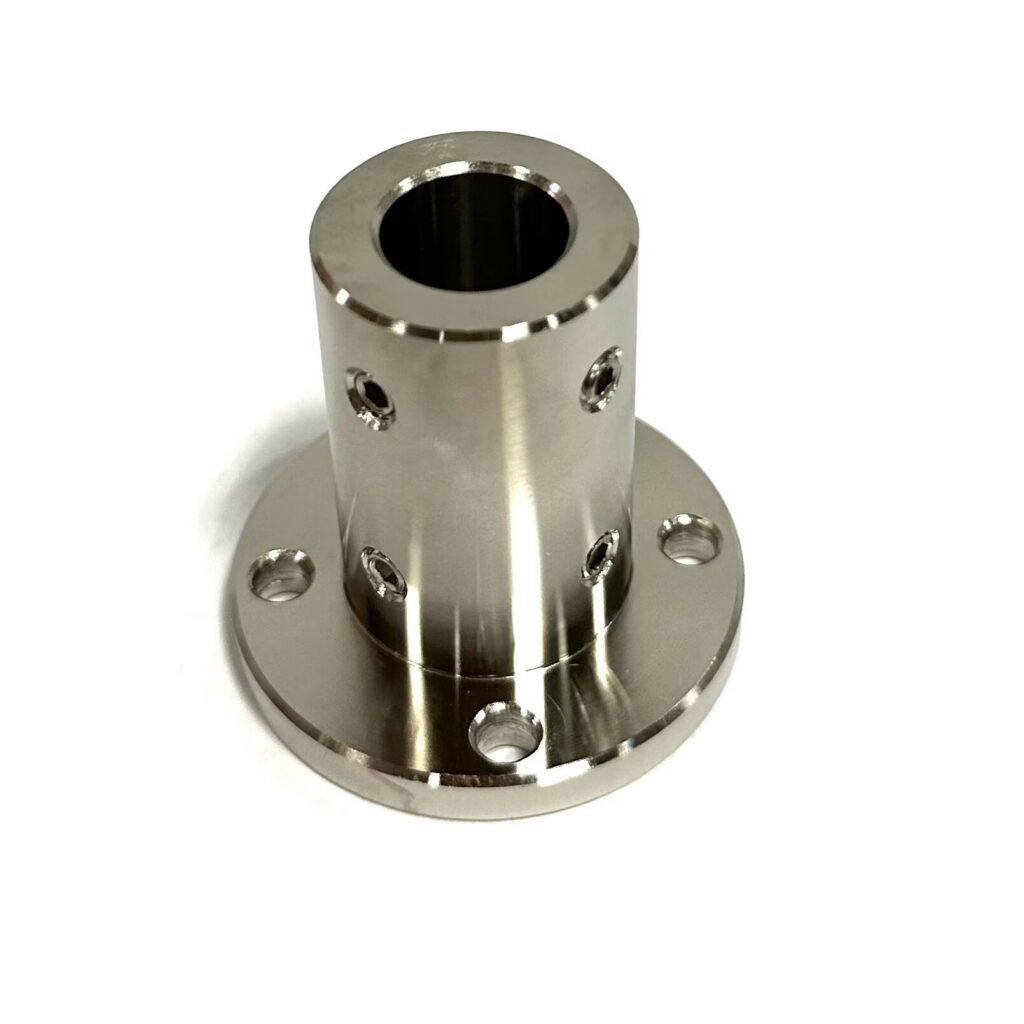 Premium flanged shaft supports with through or tapped mounting holes, CNC machined from stainless steel/steel, high rigidity for linear motion systems, interchangeable with standard brands.
