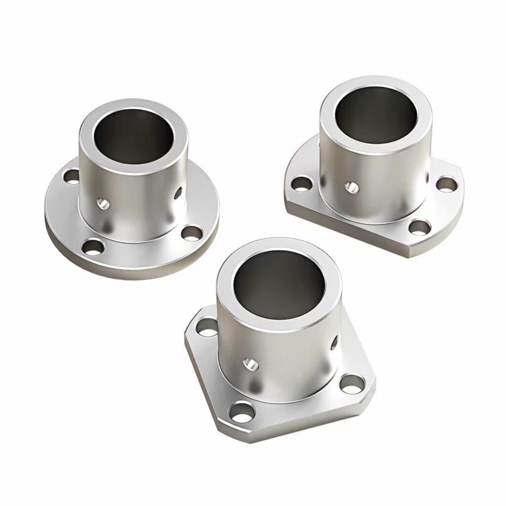 Flanged Shaft Supports | Through/Tapped Mounting Holes | CNC Machined
