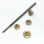 One End Stepped Miniature Lead Screw Set with Brass Nuts, Ideal for 3D Printer XYZ Axis, Small CNC & Automation Equipment